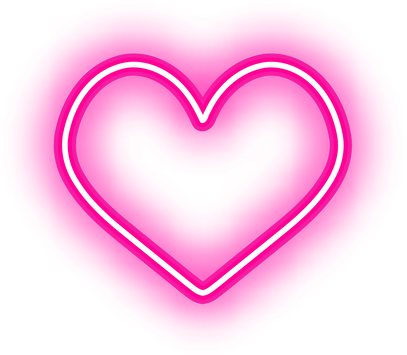 Heart Neon Pink Light 