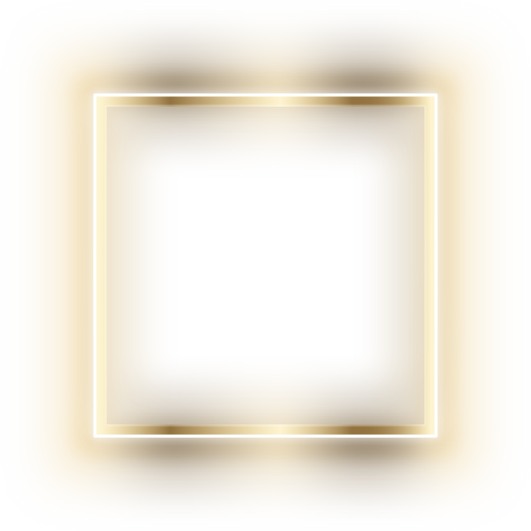 Square neon frame